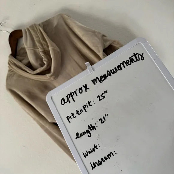 Aerie OFFLINE Velour Oversized Hoodie Lounge Cozy Soft Girl Medium - Picture 12 of 14